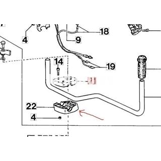Abrazadera inferior manillar desbrozadoras Efco (4191229) - Imagen 2