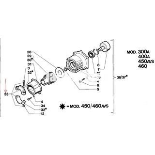 Abrazadera metálica tubo de 28mm King 40 - Efco 400 (4098835) - Imagen 2