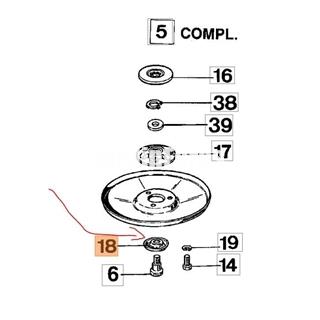 Arandela cabezal nylon antiguo(4098587) - Imagen 2