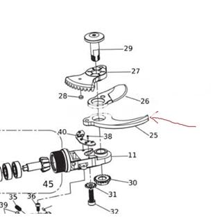 Contra cuchilla recambio tijera poda Irega IRG23 - Imagen 1