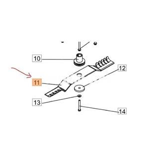 Cuchilla desbrozadora de ruedas Oleo-Mac DEB518 (PB0320020006) - Imagen 1