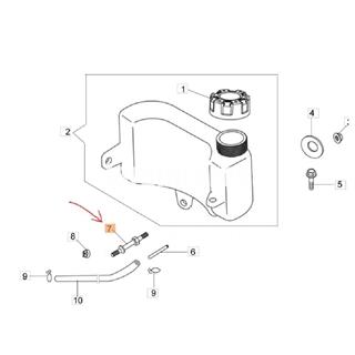 Distanciador tanque combustible Emak de Oleo-Mac (L66150239) - Imagen 2