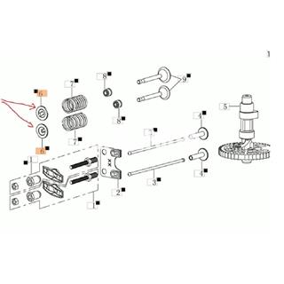 Guía muelle levas motor Emak de Oleo-Mac (L66150398) - Imagen 2