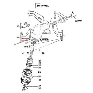 Muelle cabezal Efco 8510 Boss (4138290) - Imagen 2