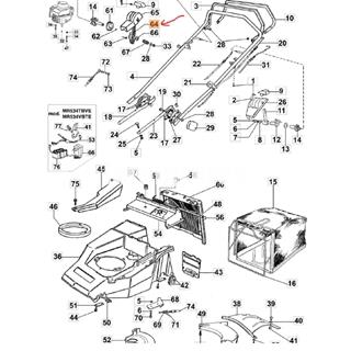 Palanca mando variador cortacésped Oleo-Mac (8203084) - Imagen 2