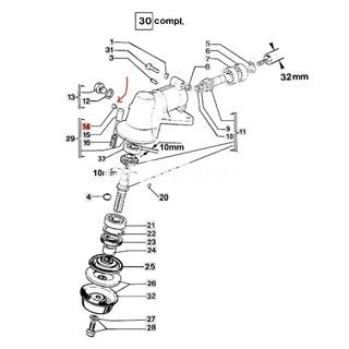 Remache cabezal Efco 8510 Boss (3032005) - Imagen 2