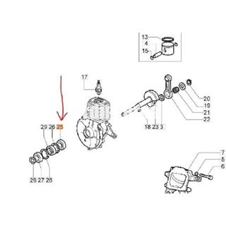 Rodamiento abierto 12x28x8 Oleo-Mac (3034003R) - Imagen 2