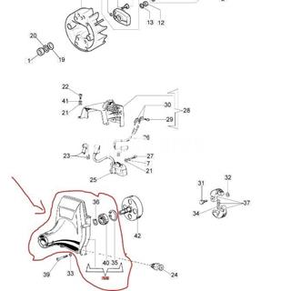 Tapa embrague desbrozadoras Efco (4197037R-4197030R) - Imagen 2