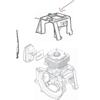 Tapa motor cilindro Efco antigua primera versión (4191180) - Imagen 2