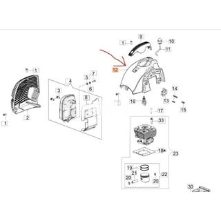 Tapa motor cilindro Oleo-Mac (61350351) - Imagen 2