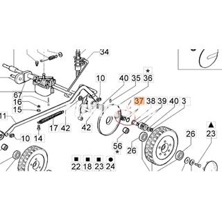 Trinquete rueda derecha cortacésped Oleo-Mac LUX (8202070AR) - Imagen 1